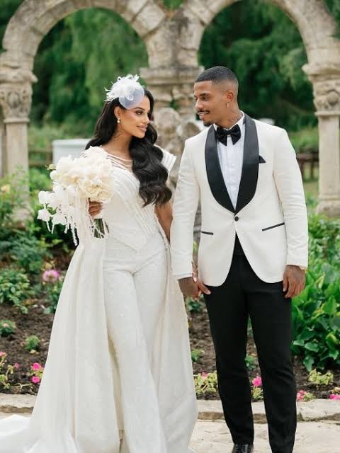 Mario Lemina and Fanny Neguesha wedding photo